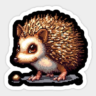 Pixelated Hedgehog Artistry Sticker